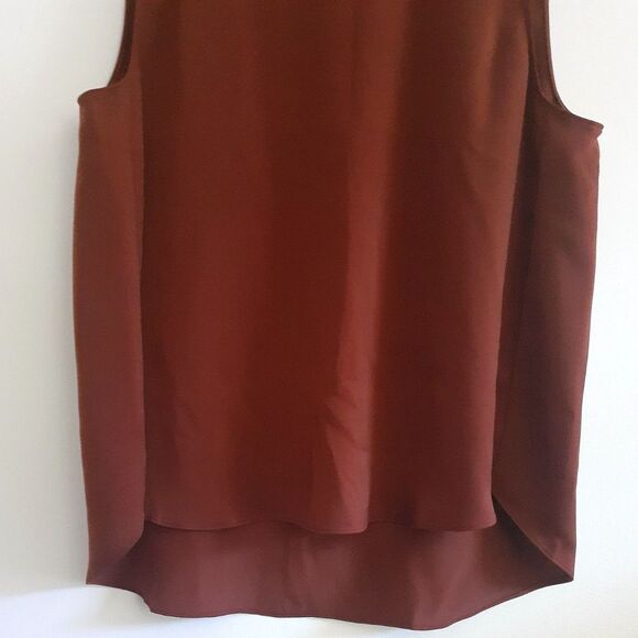 Banana Republic Hi-Low Hem Rustic Brown Swing Tank Top Size Large - Picture 6 of 9
